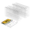 BHBL 50-Pack Audio Cassette Storage Cases - Clear Plastic Cassette Tape Cases Box- Audio Storage Replacement Boxes