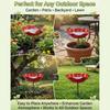 Distinctive metal flower garden decoration Offering Refreshment Space For Backyard Animals