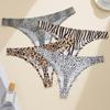 Sports Yoga Female Sexy Coquettish Leopard Print Underwear Female Breathable Seamless Underwear European and American Large Size T-pants