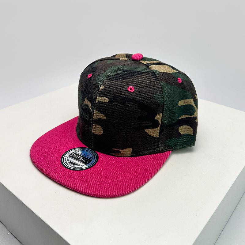 

New Unisex Color Block Camouflage Baseball Hats Flat Eave Breathable Hip Hop Sunshade Peaked Caps Versatile Fashion Personal Ins 52-60cm