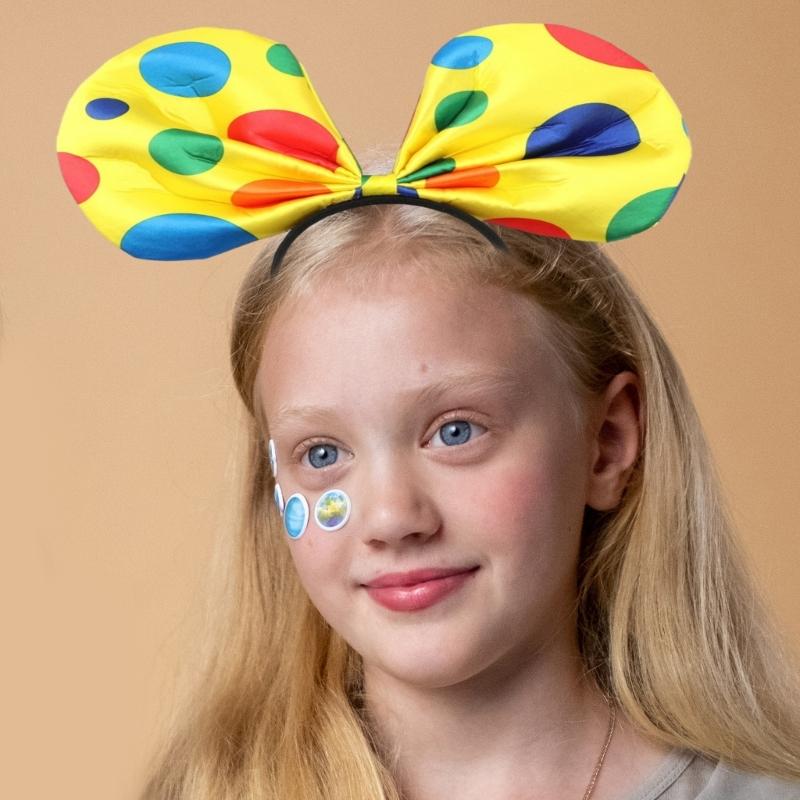 Halloween Clown Costume Novelty Headband Stage Props Circus Hairband Party Wear