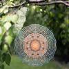 Bohemian Wind Spinner 10 Inch Metal Hanging Decor for Garden Balcony Outdoor 360 Degree Swivel Hook All Season Gift Idea