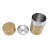 Tea Canister Gold 304 Stainless Steel Sealed Damp Proof Coffee Sugar Tea Leaf Jar