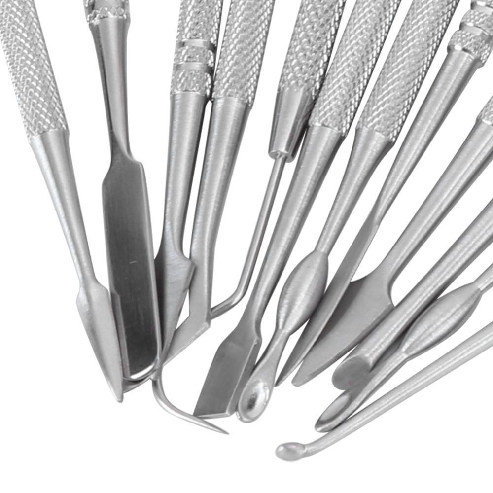 12 Pcs Professional Stainless Steel Wax Carvers Set 12 Pieces Polymer Clay Tool Clay Carving Tool Pottery Sculpting