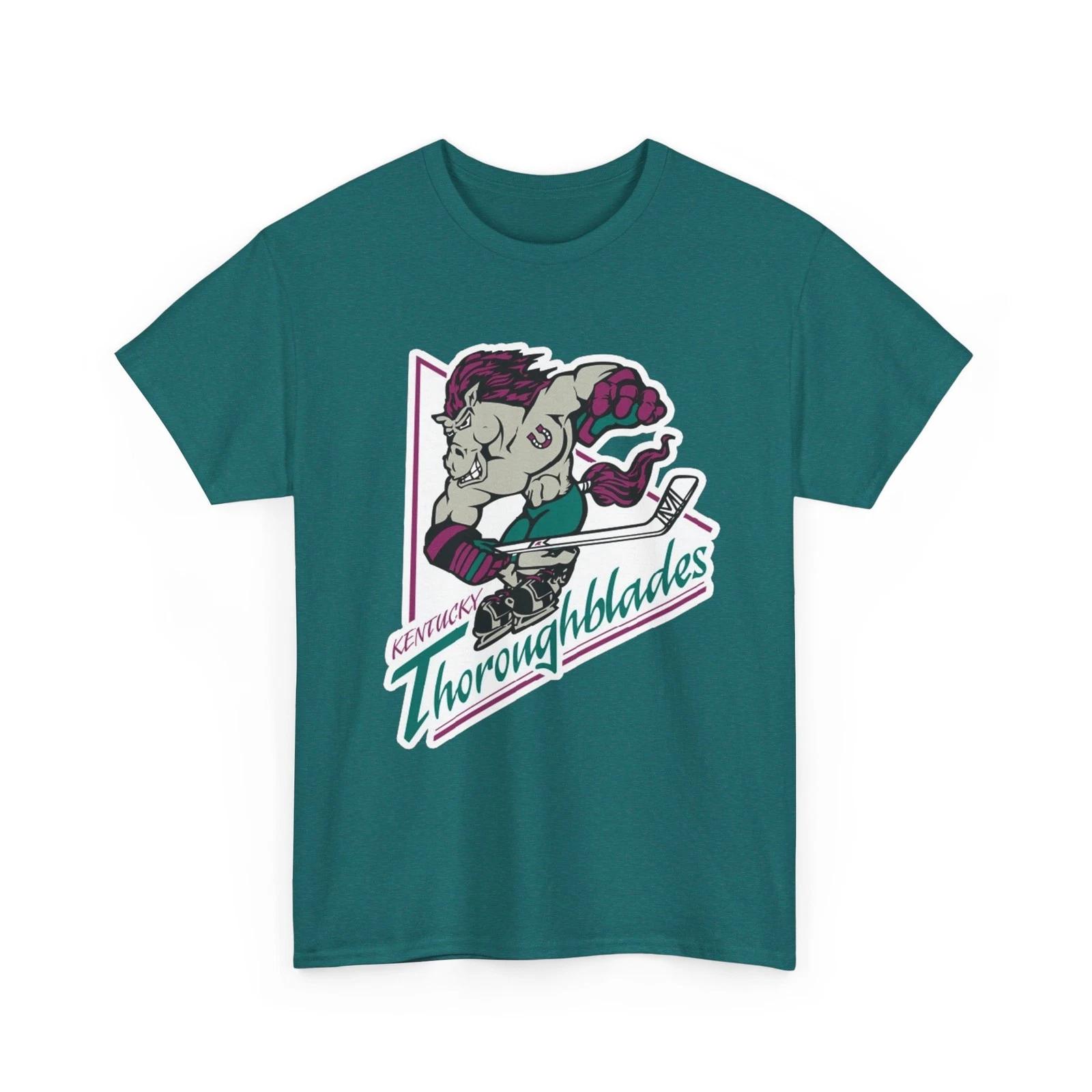 Kentucky Thoroughblades Printed T shirt Defunct Hockey Team Sports Collectible XL