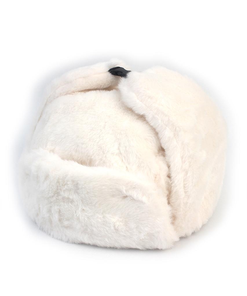Yunibeosyeolkemiseuteuli Soft Fur White Aviator Hat