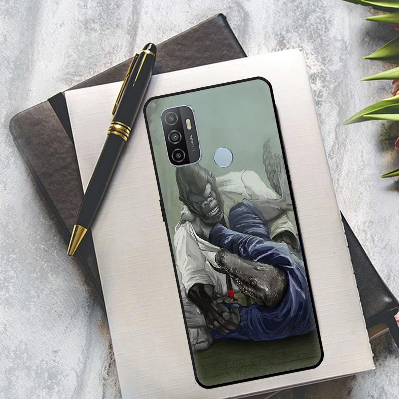 Judo Jiu Jitsu BJJ Case For OPPO A94 A74 A54 A83 A91 A93 A15 A16 A52 A72 A5S A53S A5 A9 A31 A53 2020 Cover