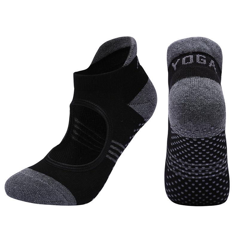 Women Backless Pilates Socks Towel Bottom Breathable   Yoga Socks Cotton Ballet Dance Sports Socks for