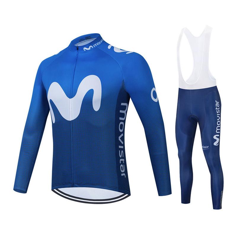 2026 Movistar Team Lange Mouw Wielertruien Ropa Ciclismo Maillot Fietskleding Ademend Mtb Fiets Wielerkleding