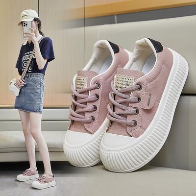 Herbst neue ins Damen Studenten höhenvergrößernde Sport-Board-Schuhe Damen lässige Straßenschuhe
