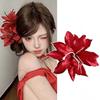 Silk Lily Lily Flower Hair Clip Simulation Flower Flower Shark Clip  Hair Accessories