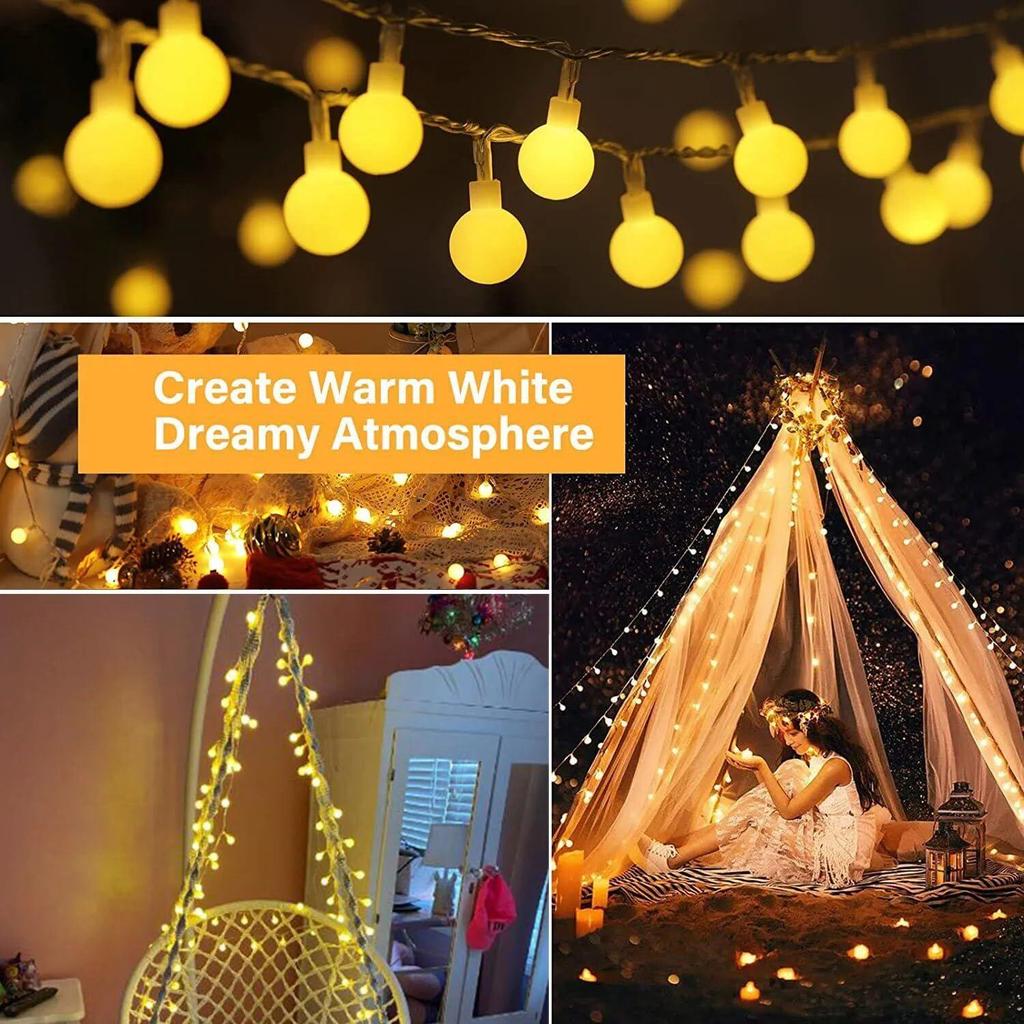 Bubble Ball Led Lights for Decoration - 4.2meter, 14 LED Ball Decoration Lights For Home, Decorative Lights for Home Decoration