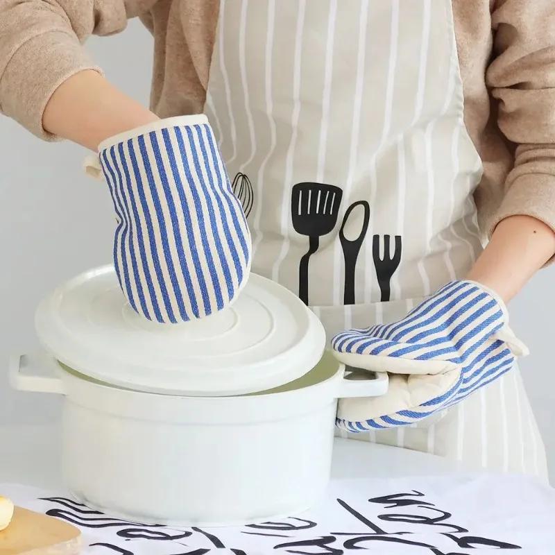 Hitzeschutzhandschuhe - Dick, hochtemperaturbeständig, Hitzebeständig, Küche, Backen, Mikrowellenherd, Küchenbackofenhandschuhe