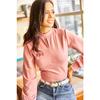 Women's Black Front Drop Balloon Sleeve Crepe Blouse Blz-19000708