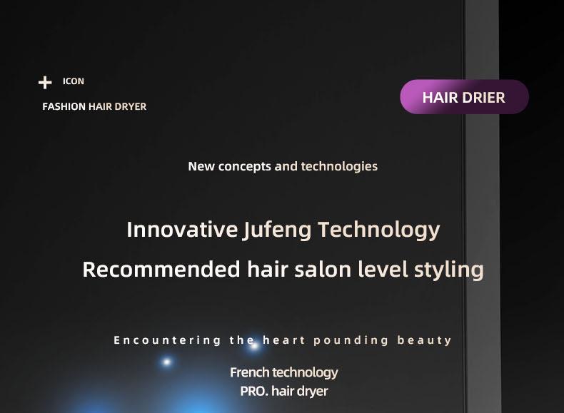 Foldable High-Speed Hair Dryer for Travel & Home, Portable with Constant Temperature & High Power