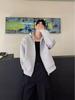 2024 Autumn/Winter American Style Heavyweight Double Zipper Hoodie - Trendy Solid Color Cardigan with Air Layer and Cool Design