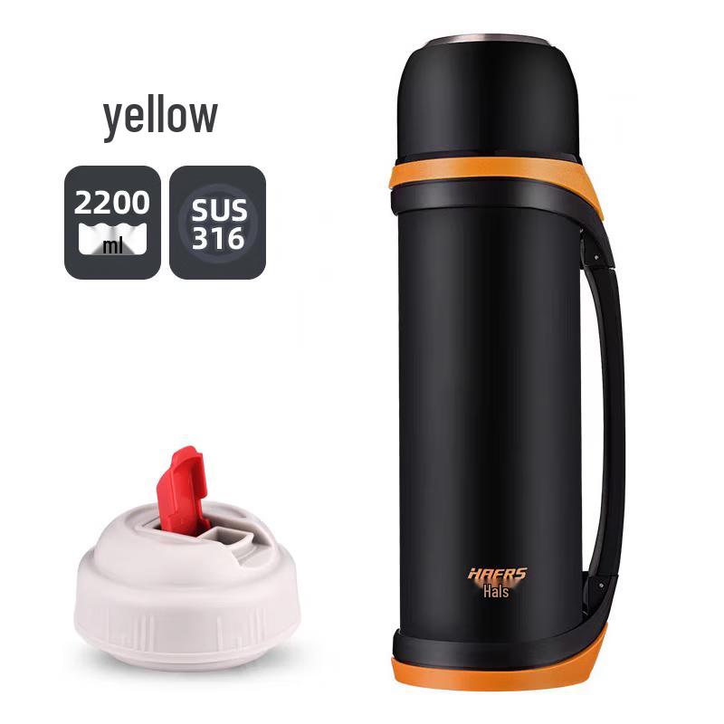 HAERS 316 Stainless Steel Large Capacity Insulated Thermos 2200ml