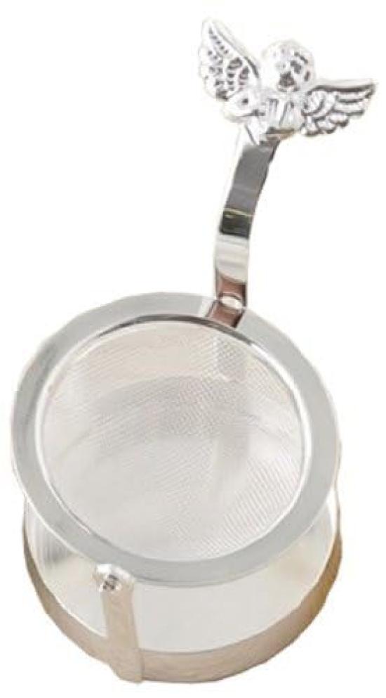 Takakuwa Metal Angel Rotating Tea Strainer, Silver