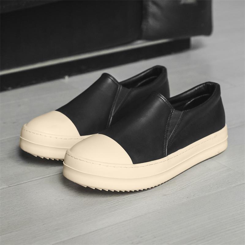 

New niche one-pedal lazy men s shoes fashion trend sports leisure board shoes men 39 чорний