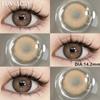 FUNSACHY Nové Módní Kontaktní Čočky 14.2mm Barevné Oční Kontaktní Čočky Modré Přírodní Čočky Šedé Zorničky Oční Make-up Kosmetika Roční