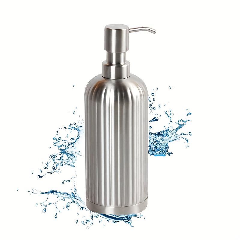 1 Stück Lotionflasche Multifunktional Korrosionsbeständig Aufbewahrung Langlebig Hotels Edelstahl Praktisch Robust Zuhause Badezimmer 500ML