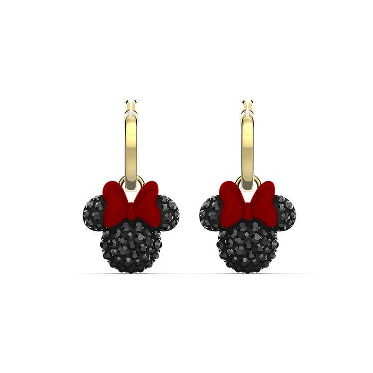

Swarovski Minnie Mickey & Minnie Imitation Crystal Earrings Women earrings Black Gold 5566692 Box (Random Color)