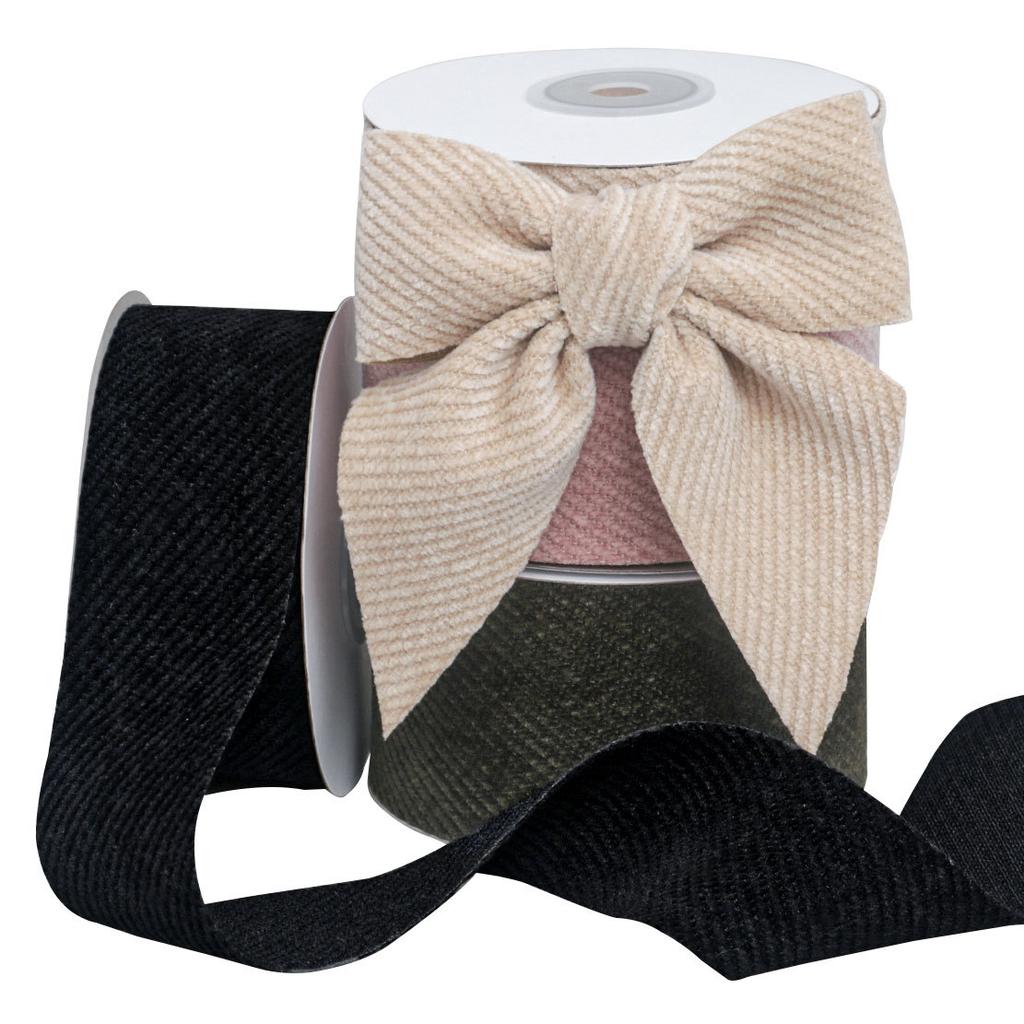 Romantisches und gemütliches einfarbiges Köperband aus Nylon mit einseitigem Köperbindung, handgefertigte Schleife, Haarschmuck, Hut-, Kleidungszubehör, Geschenkbox-, Blumenverpackungsband