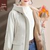 Xuexi Damen Winterjacke mit Fleecefutter