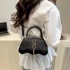 Trend Retro Design Sense Spring New Fashion Popular Shoulder Messenger Bag Texture Portable Small Square Bag Women