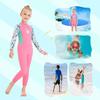Girls Wetsuit Diving Suit 2.5MM Neoprene  Swimsuit  Long Sleeve  Surfing Jellyfish Clothing Swimwear for Cold Water