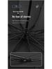 12-Rib Extra Large Windproof Sun & Rain Umbrella, Black Vinyl Sunshade, Manual Folding for Men & Women