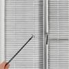 Expandable Pressure Black Tension Curtain Rod 14 to 24 Inches, Easy Installs for Home and Office
