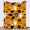 Coperta Zucca Horror di Halloween – Morbido Plaid in Pile di Flanella per Divano, Letto, Riposo & Decorazione di Halloween