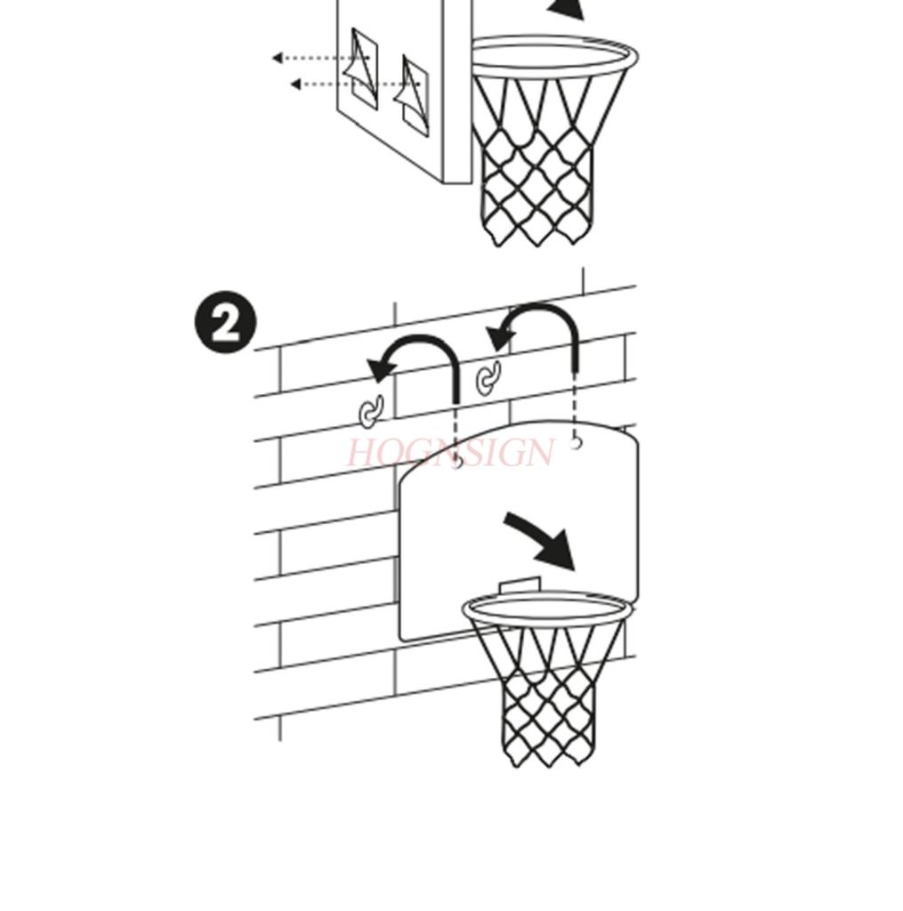 Portable Backboard Home Children'S Training Basketball Frame Indoor And Outdoor Wall Mounted Basket