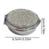 Luxury Rhinestone Portable Pill Box - Travel-Friendly Storage Solution