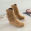 2026 Kids’ Ankle Tassel Boots | Autumn-Winter | Women’s Plus Sizes 34-49