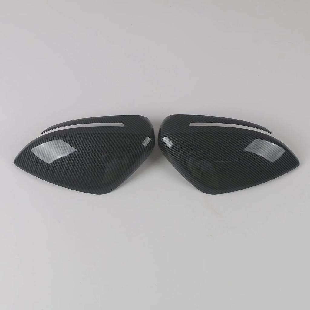 Applicable21Extremely KryptonZEEKR 001Rear View Mirror Cover Carbon Fiber Pattern Rearview Mirror Cover Bright Black Rain Eyebrow Stencil