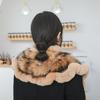 New Women Winter Real Rex Rabbit Fur Scarf Shawl Warm Soft Silver Fox Fur Scarves Female Fashion 100% Real Rex Rabbit Fur Poncho