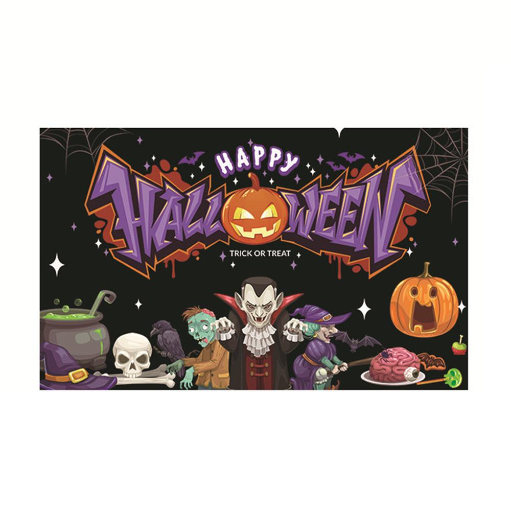 Halloween Tapestry Wall Hanging Skeleton Pumpkin Ghost Backdrop Party Decoration