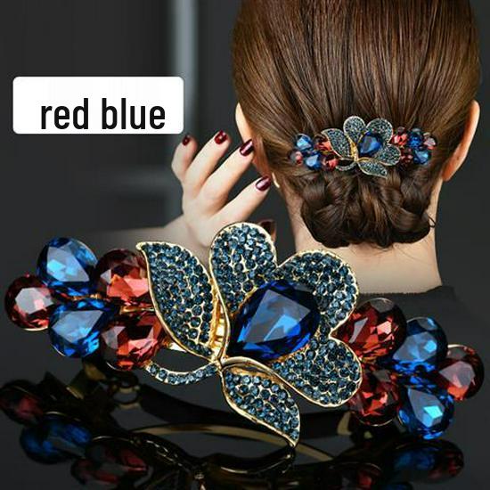 Rhinestone Hairpin Headdress: Women's Spring Clip for Updo & Hair Accessories
