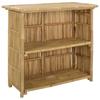 Outdoor Bar Table Natural 115 X 55 X 105 Cm Bamboo