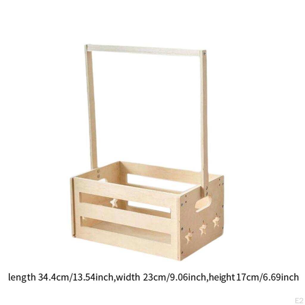 Baby Shower Crate Closet, Basket with Handle,Storage Box,Sturdy,Portable,Welcome Gift