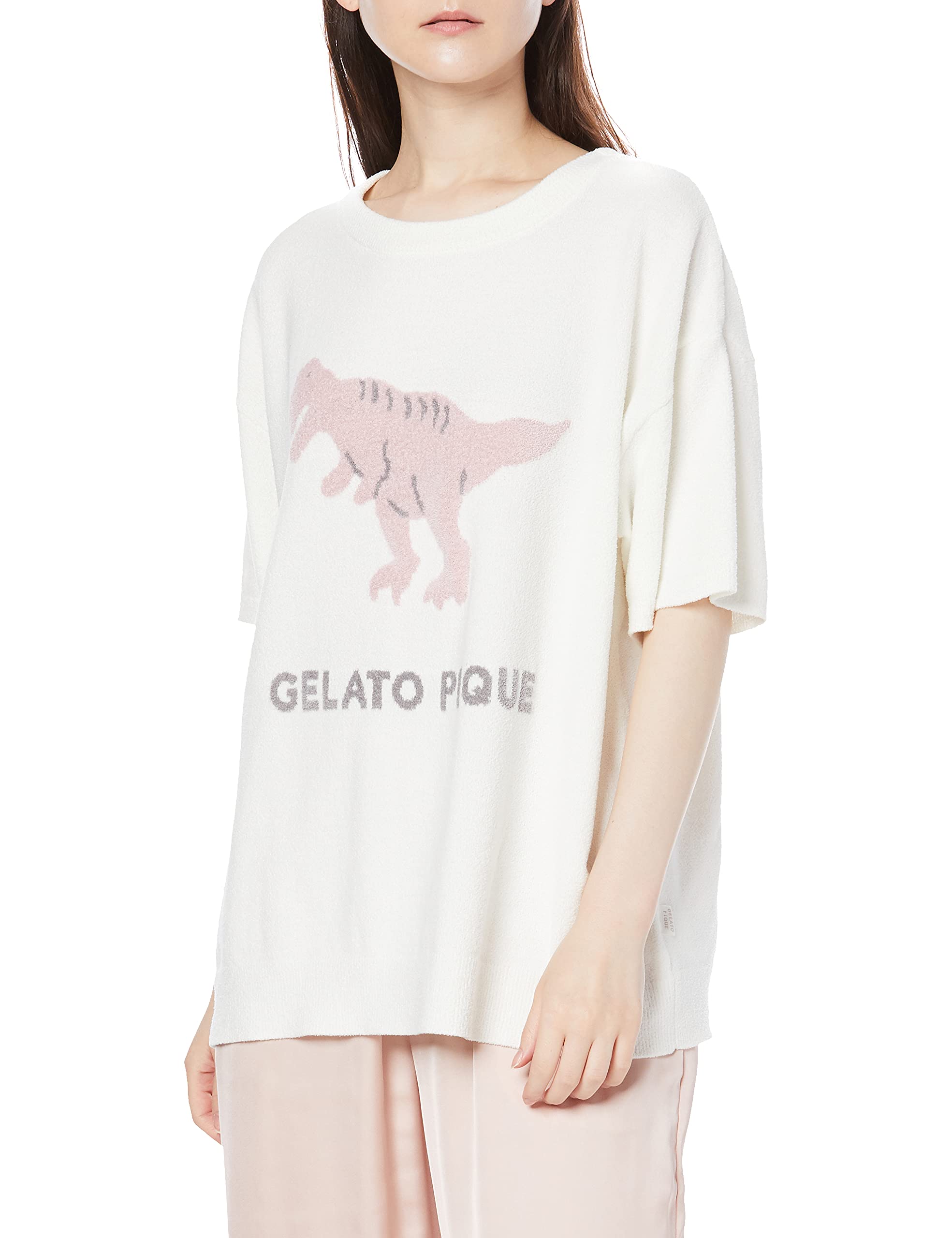 

Gelato Pique JQD Motif Pullover PWNT212084 OWHT F One-Point Women s