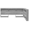Testiera con contenitore Grigio Sonoma 150 cm Truciolato