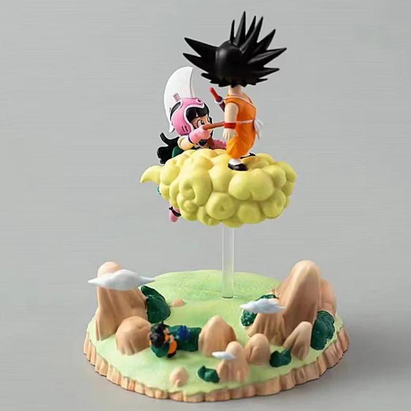 Dragon Ball Anime Figures Goku Figurine Chichi Action Figure Dbz Pvc Statue Cute Doll Gk Collectible Model Decoration Toys Gifts