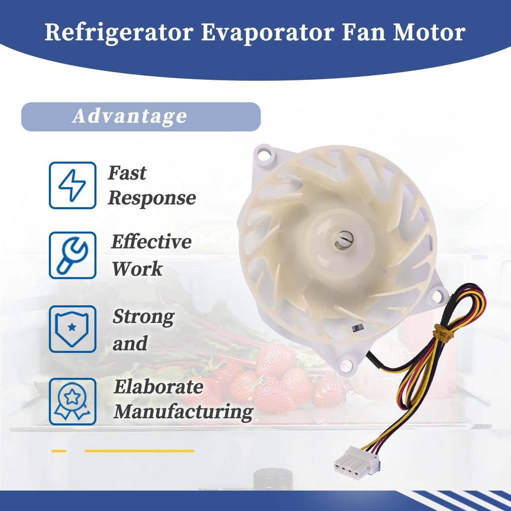 Motor ventilator evaporator frigider silențios pentru EAU64824806 Piesă de schimb pentru congelator Accesorii motor ventilator condensator frigider