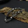 High Quality Retro Personalized Stainless Steel Creative Domineering Skull OT Buckle Bracelet for Men Jewelry Gift