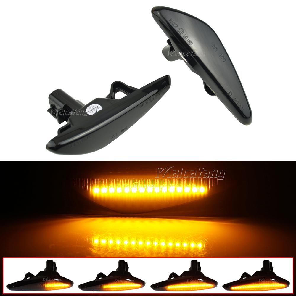 2pcs for Mazda 6 Atenza GH 2008 2009 2010 2011 2012 LED Car Dynamic Side Marker Blinker Light Signal Lamp Turn Signal Light