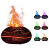 200ml Household Ultrasonic Air Humidifier with Aromatic Diffuser Flame Aromatherapy Machine Essential Oil Flare Aromatherapy