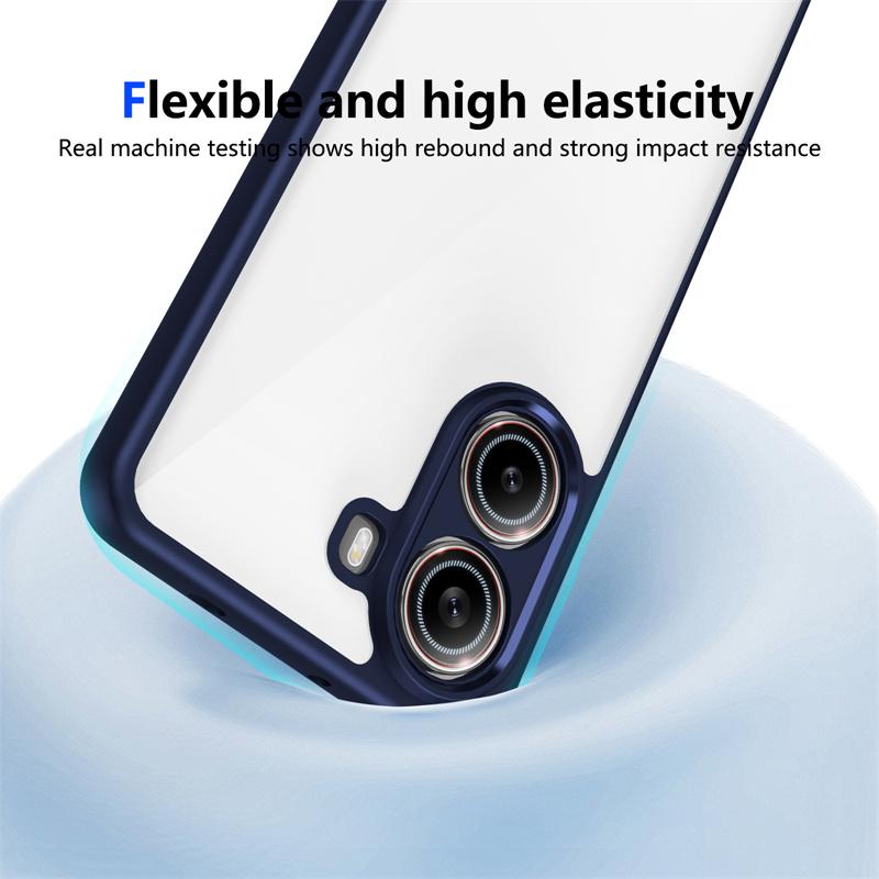 For Xiaomi Poco X7 Pro 5G Case Plating Silicone Bumper Shockproof Clear Back Cover Hard Matte Case for Xiaomi Poco X7 Pro 5G